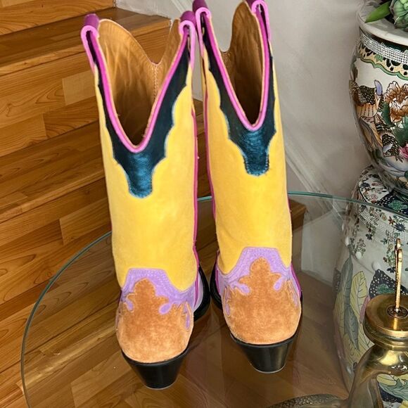 Free People Toral - Firecracker Western Cowboy Boots - Picture 2 of 8